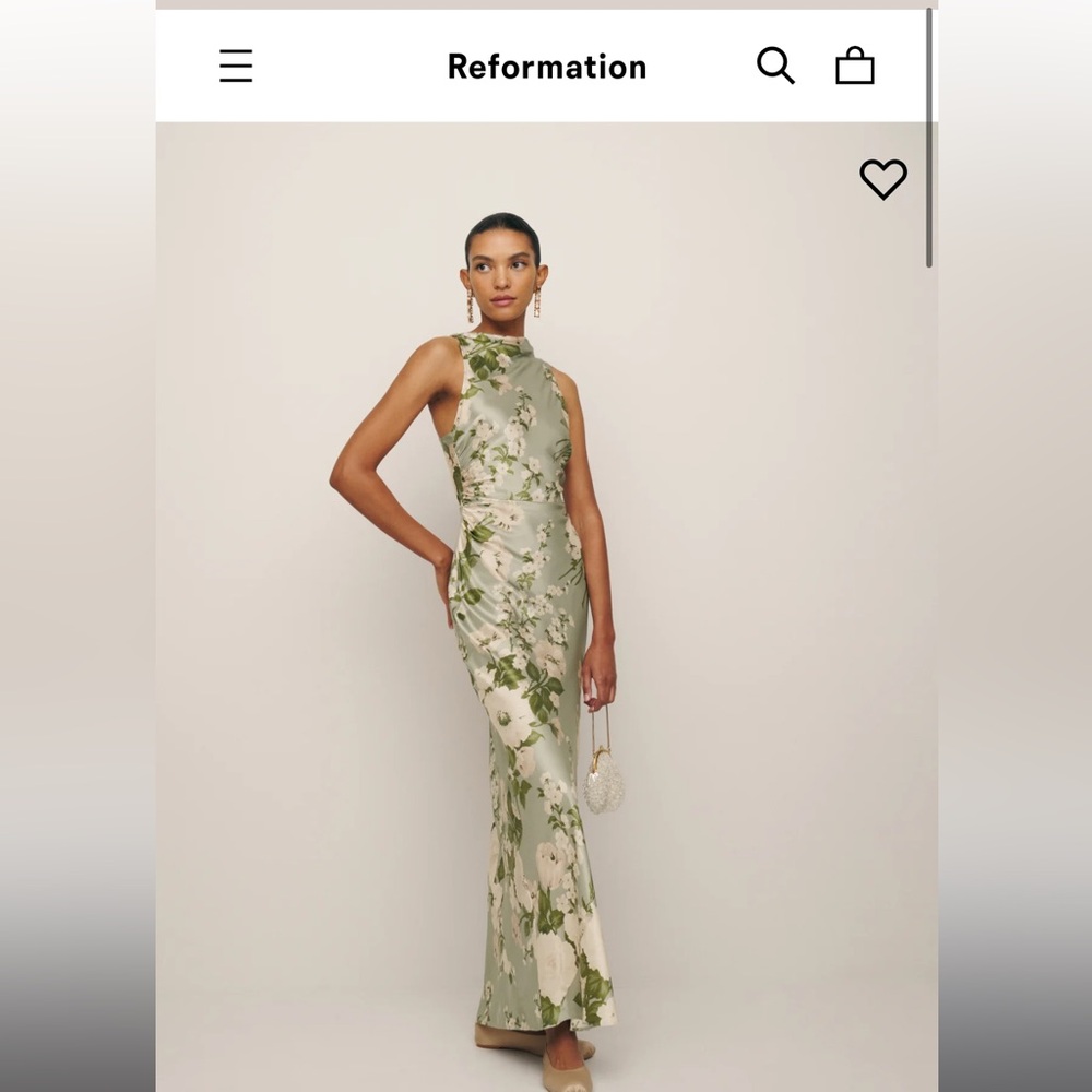 Reformation Anaiis Silk Dress